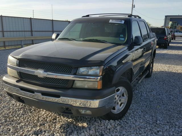 3GNEC12T04G273698 - 2004 CHEVROLET AVALANCHE BLACK photo 2