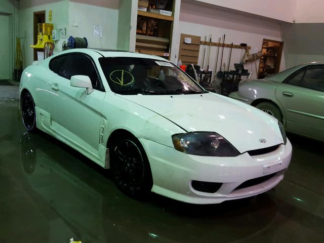 KMHHN65F46U229167 - 2006 HYUNDAI TIBURON GT WHITE photo 1