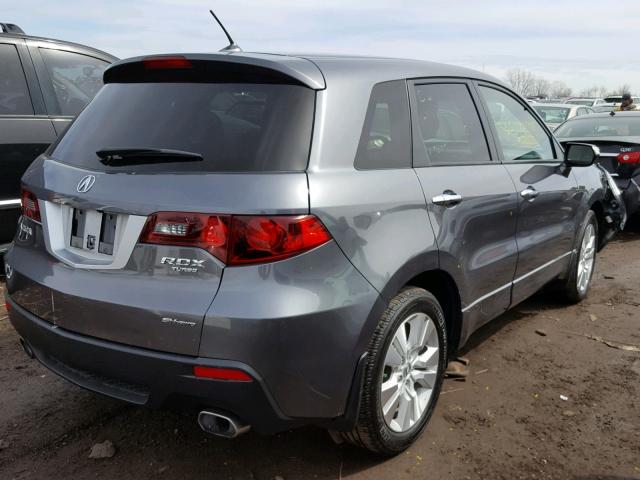 5J8TB1H57CA001837 - 2012 ACURA RDX TECHNO GRAY photo 4