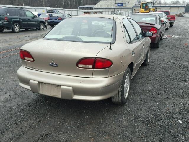 1G1JF5249X7269107 - 1999 CHEVROLET CAVALIER L GOLD photo 4