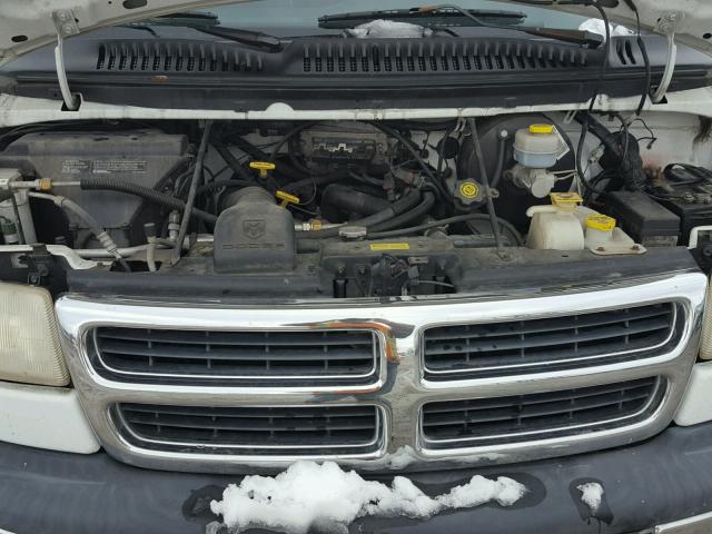 2B5WB35Z61K548557 - 2001 DODGE RAM WAGON WHITE photo 7