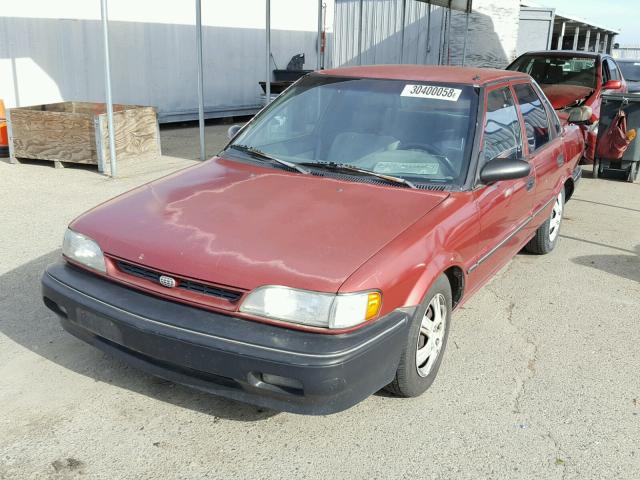 1Y1SK546XMZ059407 - 1991 GEO PRIZM BASE 红色 照片 2