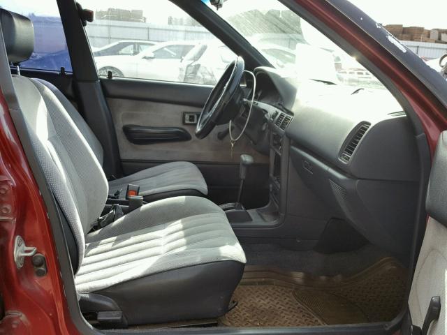 1Y1SK546XMZ059407 - 1991 GEO PRIZM BASE 红色 照片 5