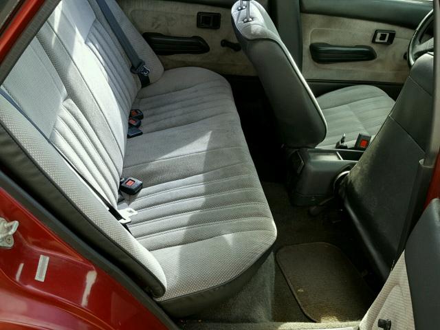 1Y1SK546XMZ059407 - 1991 GEO PRIZM BASE 红色 照片 6