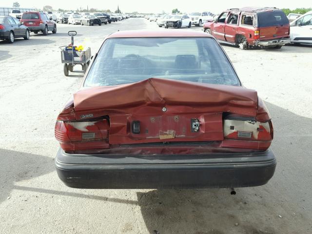 1Y1SK546XMZ059407 - 1991 GEO PRIZM BASE 红色 照片 9