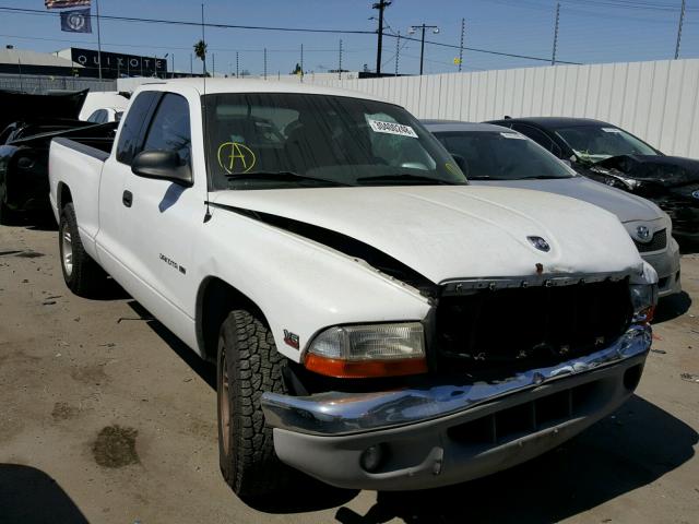 1B7GL22X7XS154571 - 1999 DODGE DAKOTA WHITE photo 1