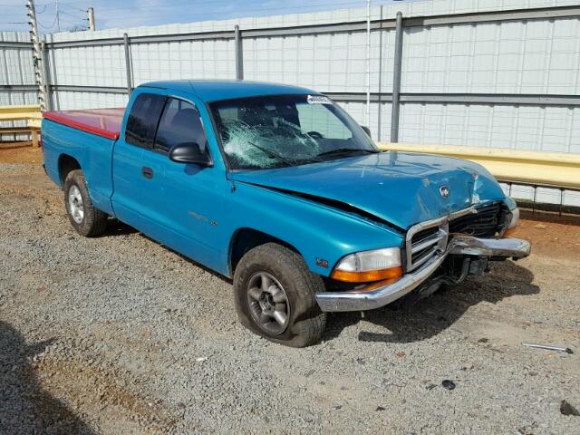 1B7GL23X2VS296760 - 1997 DODGE DAKOTA TEAL photo 1