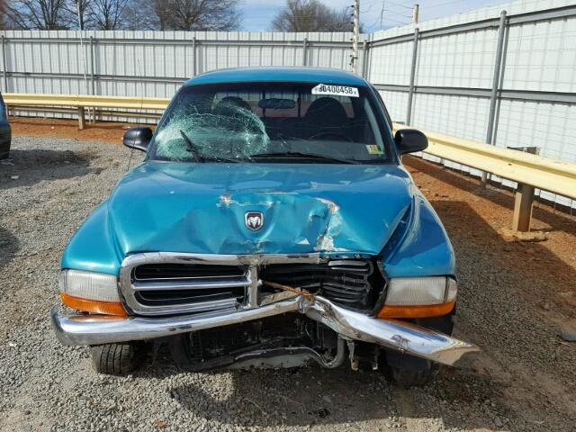 1B7GL23X2VS296760 - 1997 DODGE DAKOTA TEAL photo 9