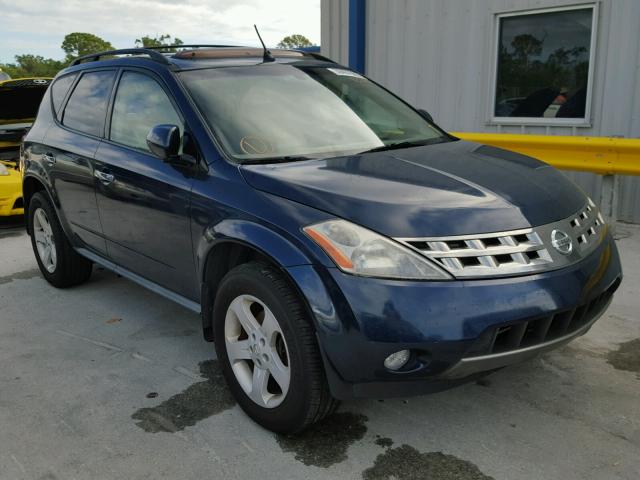 JN8AZ08TX5W323943 - 2005 NISSAN MURANO SL BLUE photo 1