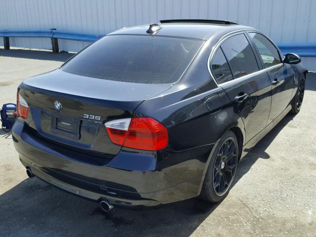 WBAVB73518KY63791 - 2008 BMW 335 I BLACK photo 4