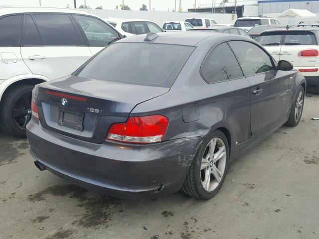 WBAUP93588VF47718 - 2008 BMW 128 I CHARCOAL photo 4
