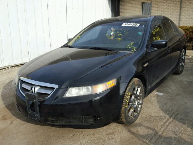 19UUA66235A081136 - 2005 ACURA TL BLACK photo 2