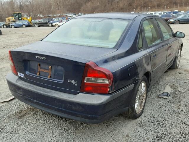 YV1TS90D511154319 - 2001 VOLVO S80 T6 BLUE photo 4