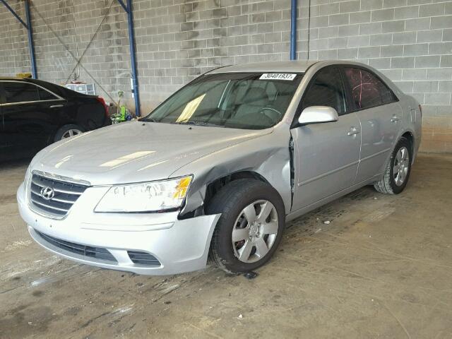 5NPET46F19H405588 - 2009 HYUNDAI SONATA GLS SILVER photo 2