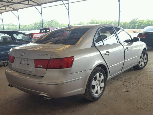 5NPET46F19H405588 - 2009 HYUNDAI SONATA GLS SILVER photo 4