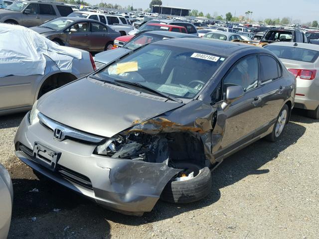 2HGFA16868H313430 - 2008 HONDA CIVIC EX 灰色 照片 2
