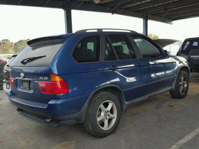 WBAFA53551LP24680 - 2001 BMW X5 3.0I BLUE photo 4