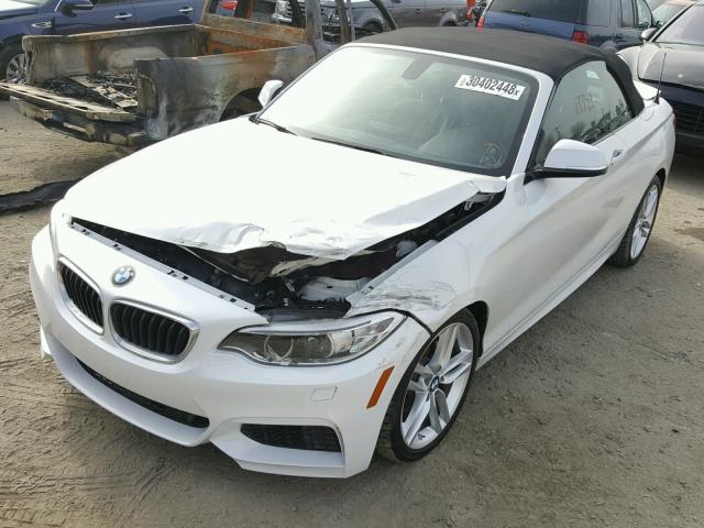 WBA1K9C57GV322154 - 2016 BMW 228 I WHITE photo 2