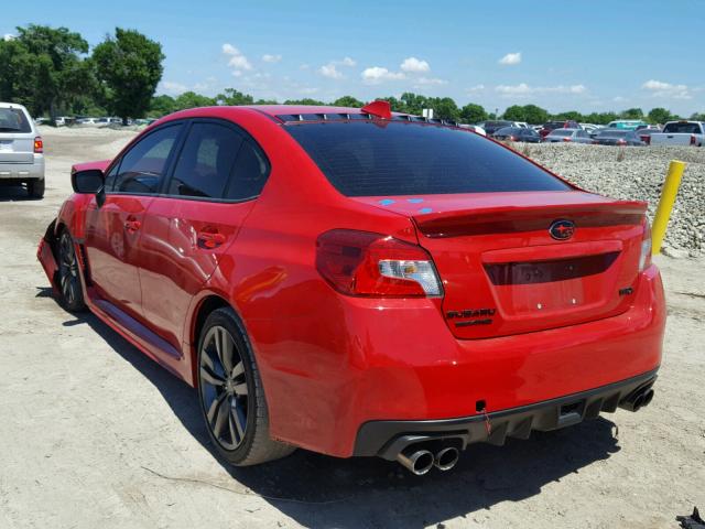 JF1VA1E67H9806128 - 2017 SUBARU WRX PREMIU RED photo 3