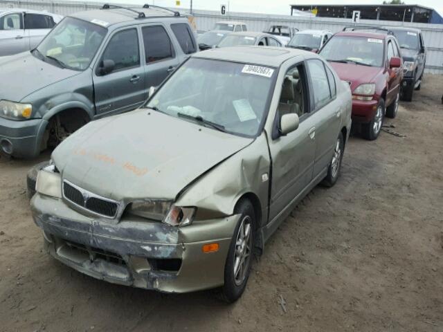 JNKCP11A72T508438 - 2002 INFINITI G20 GREEN photo 2