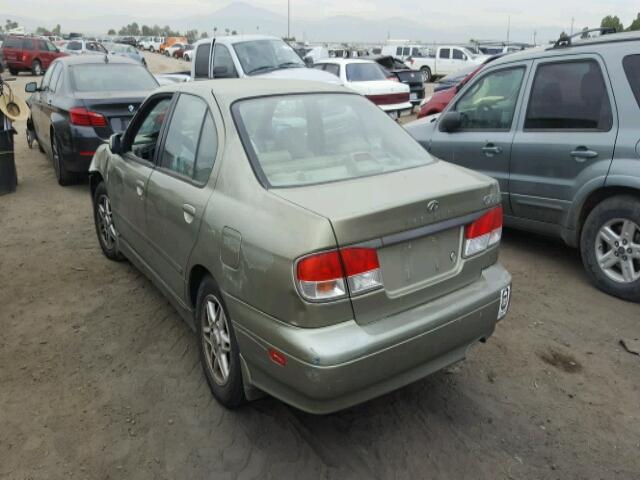 JNKCP11A72T508438 - 2002 INFINITI G20 GREEN photo 3