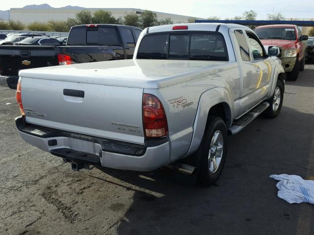 5TETU62N25Z018049 - 2005 TOYOTA TACOMA PRE SILVER photo 4