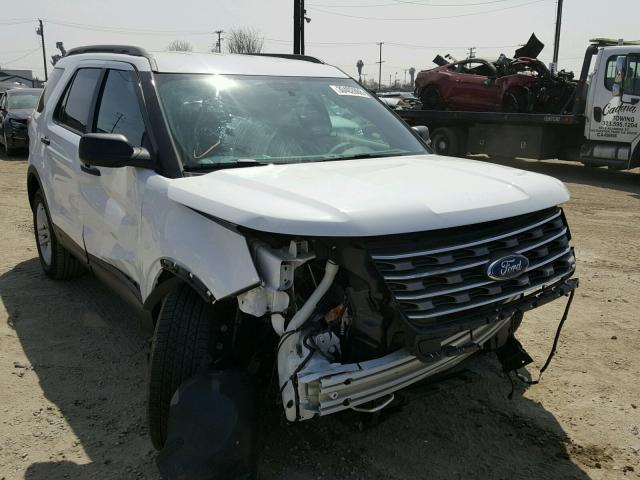 1FM5K8B83HGE25678 - 2017 FORD EXPLORER WHITE photo 1