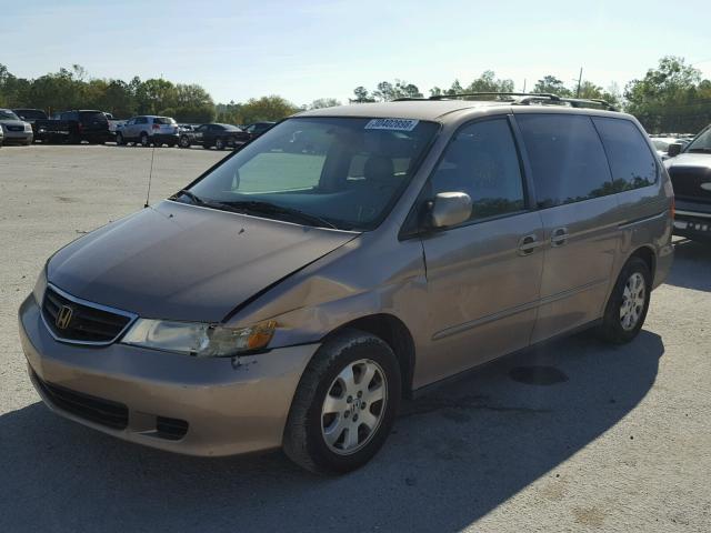 5FNRL187X3B078135 - 2003 HONDA ODYSSEY EX GOLD photo 2