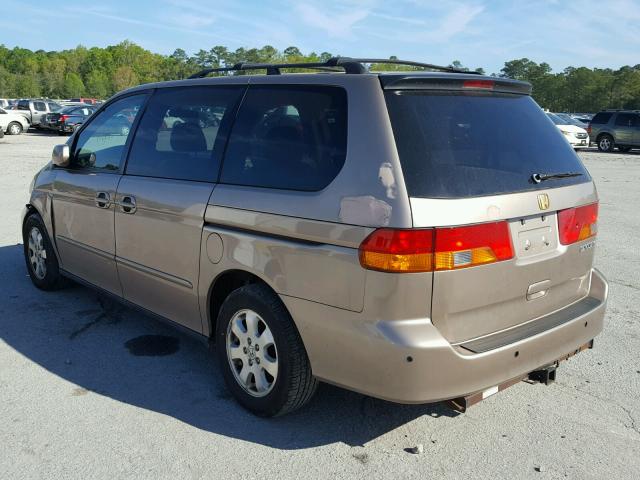 5FNRL187X3B078135 - 2003 HONDA ODYSSEY EX GOLD photo 3