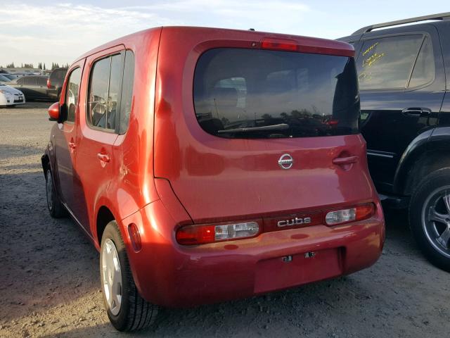 JN8AZ28R19T128482 - 2009 NISSAN CUBE BASE RED photo 3