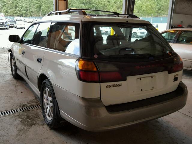 4S3BH665417652748 - 2001 SUBARU LEGACY OUT WHITE photo 3