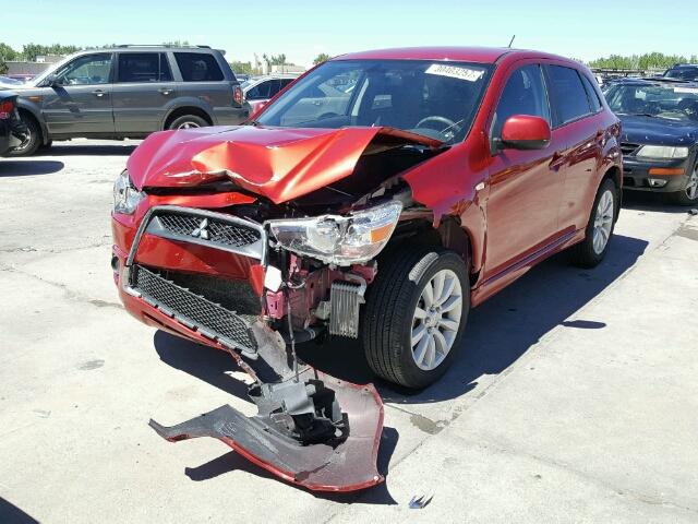 JA4AR4AU7BZ022010 - 2011 MITSUBISHI OUTLANDER RED photo 2