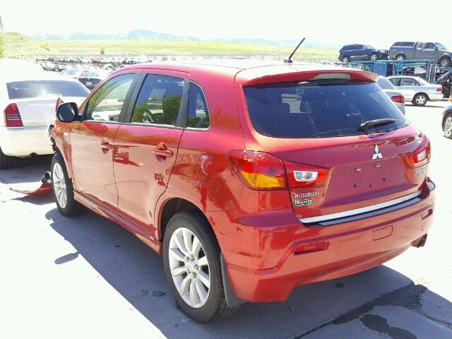 JA4AR4AU7BZ022010 - 2011 MITSUBISHI OUTLANDER RED photo 3