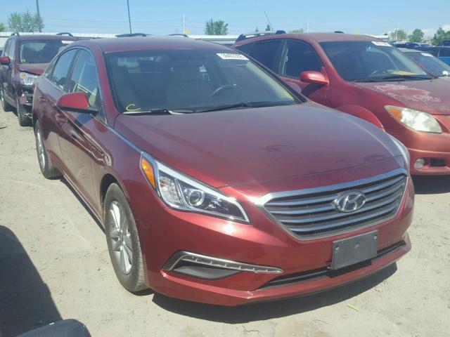 5NPE24AF9FH116853 - 2015 HYUNDAI SONATA SE RED photo 1