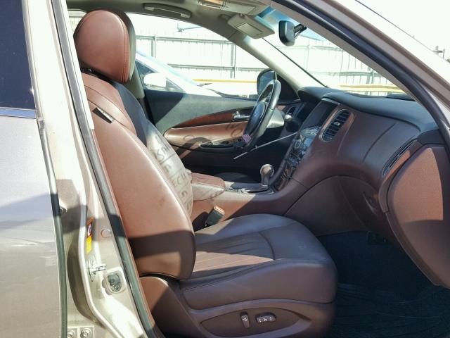 JNKAJ09E78M302002 - 2008 INFINITI EX35 BASE TAN photo 5