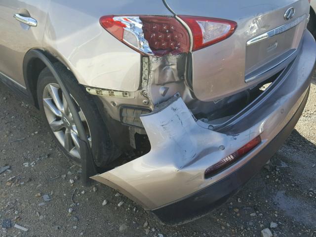 JNKAJ09E78M302002 - 2008 INFINITI EX35 BASE TAN photo 9