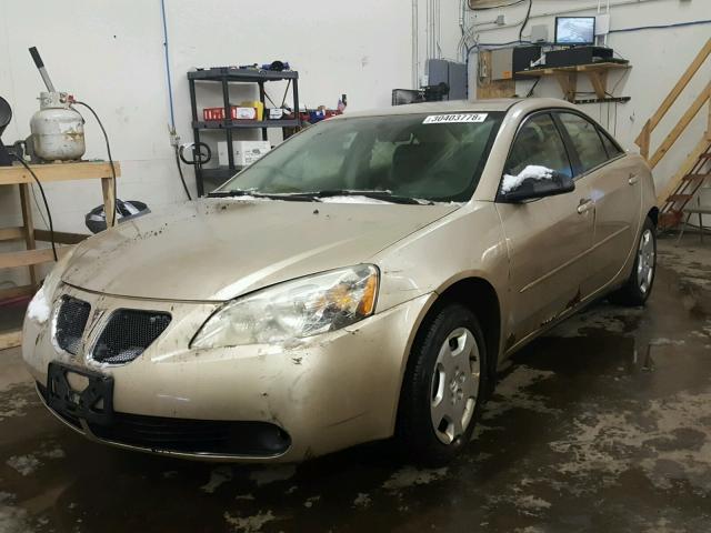 1G2ZF55B564246920 - 2006 PONTIAC G6 SE TAN photo 2