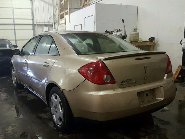 1G2ZF55B564246920 - 2006 PONTIAC G6 SE TAN photo 3