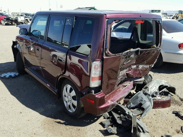 JTLKT324550208209 - 2005 TOYOTA SCION XB ბურგუნდია ფოტო 3