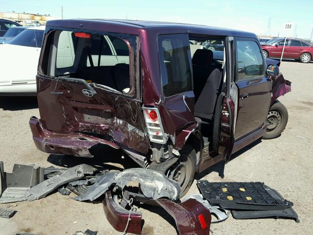 JTLKT324550208209 - 2005 TOYOTA SCION XB ბურგუნდია ფოტო 4