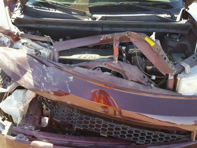 JTLKT324550208209 - 2005 TOYOTA SCION XB ბურგუნდია ფოტო 7