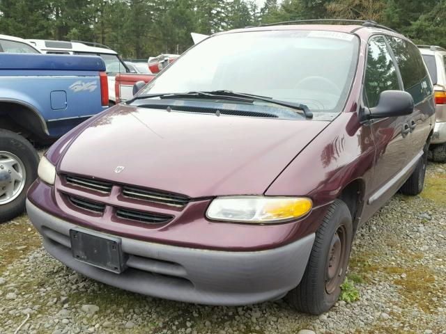 2B4GP2431WR672395 - 1998 DODGE GRAND CARA BURGUNDY photo 2