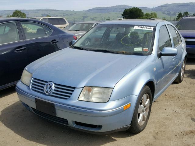 3VWSA69M85M032453 - 2005 VOLKSWAGEN JETTA GLS BLUE photo 2