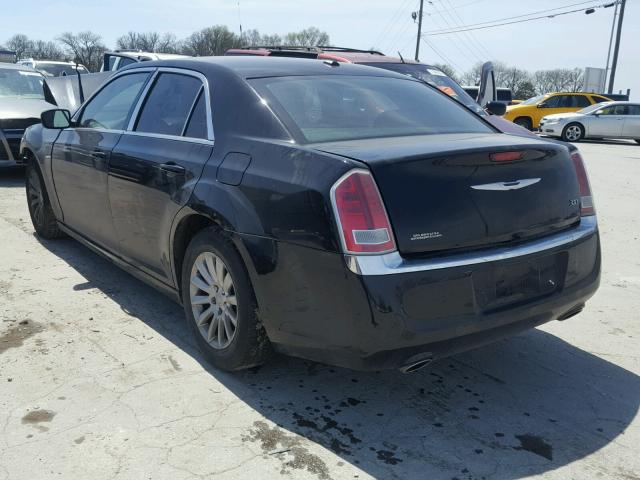 2C3CCAAGXDH557820 - 2013 CHRYSLER 300 BLACK photo 3