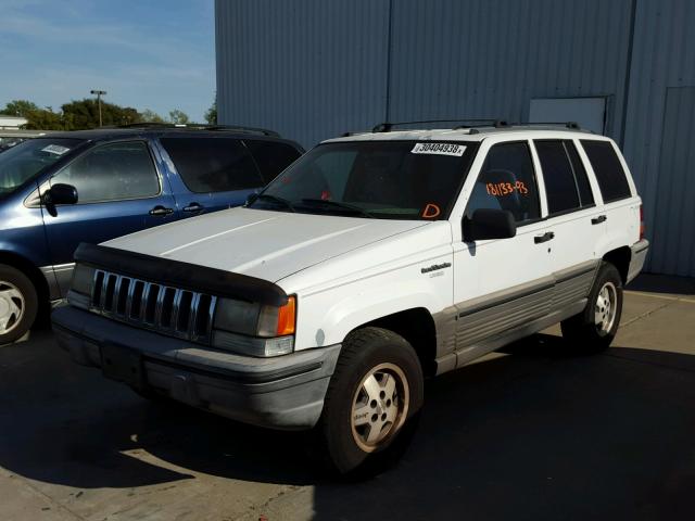 1J4GZ58Y2PC514706 - 1993 JEEP GRAND CHER WHITE photo 2