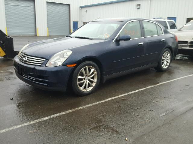 JNKCV51E44M108379 - 2004 INFINITI G35 BLUE photo 2