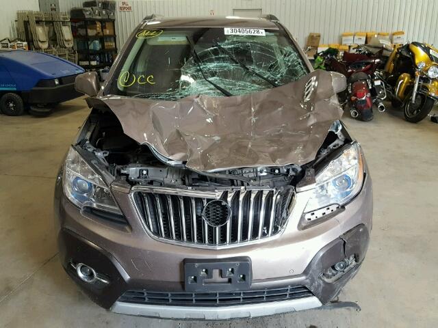 KL4CJDSB8DB195916 - 2013 BUICK ENCORE PRE BROWN photo 9