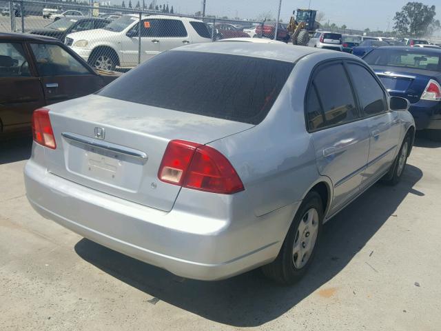 2HGES26792H605618 - 2002 HONDA CIVIC EX SILVER photo 4