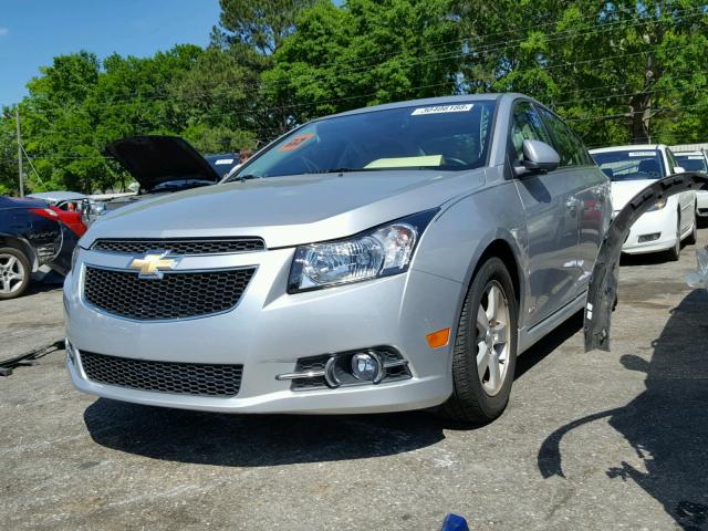 1G1PC5SB3E7260014 - 2014 CHEVROLET CRUZE LT SILVER photo 2