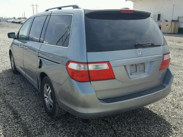 5FNRL38745B081451 - 2005 HONDA ODYSSEY EX SILVER photo 3